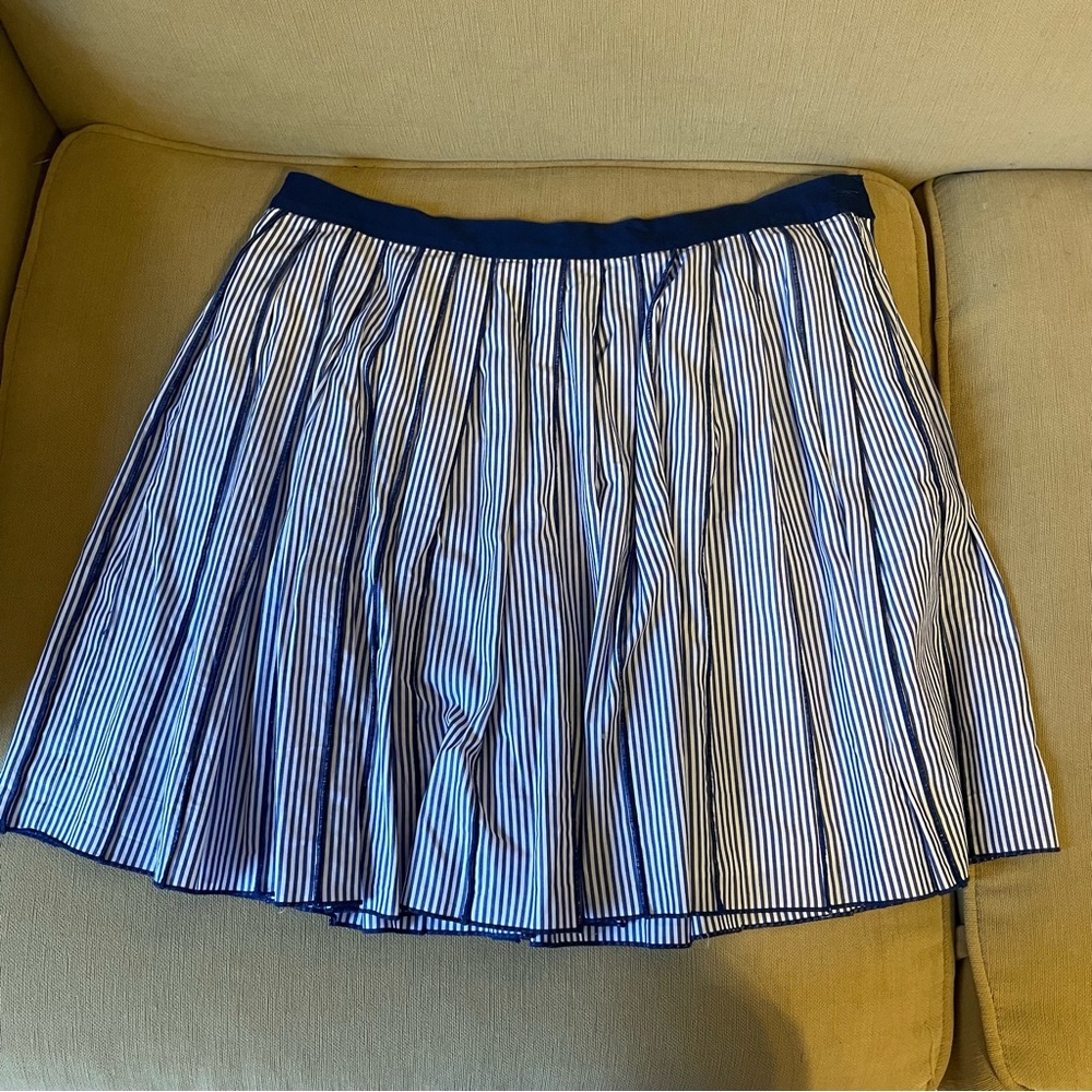 Vineyard Vines Navy and White Striped A-Line Skirt